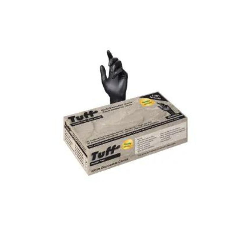 Black Nitrile Powder-Free Gloves, Small