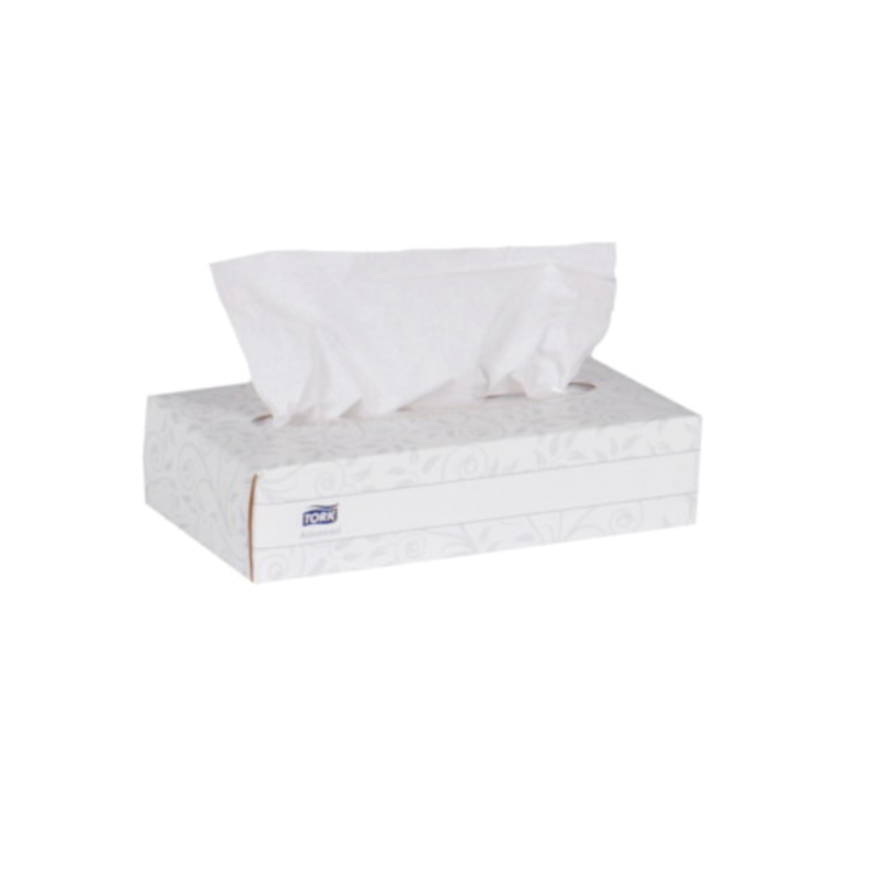 Tork® Advanced Facial Tissue Flat Box, 2-Ply, White, 100 Tissues/Box, 30 Boxes/Case