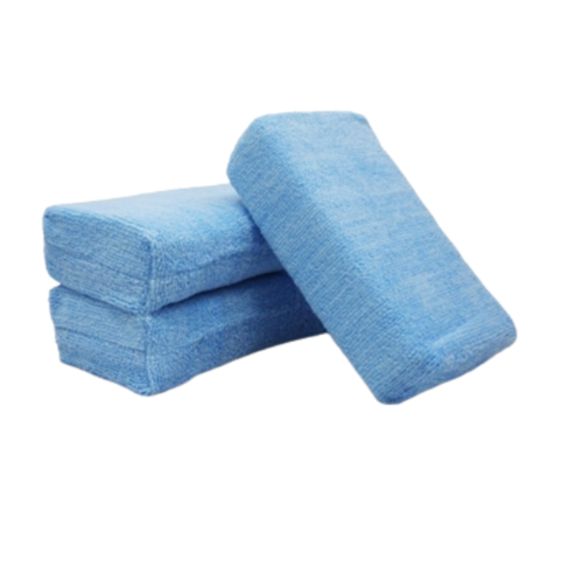 Blue Microfibre Wax Applicator - 4