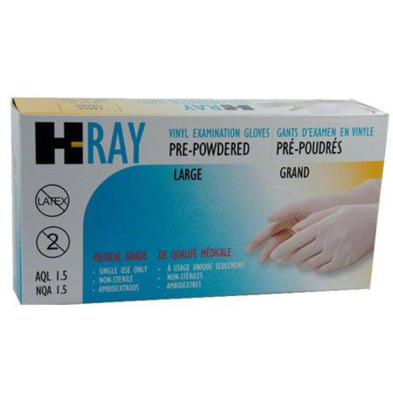 Vinyl Examination Powdered Gloves 100/box