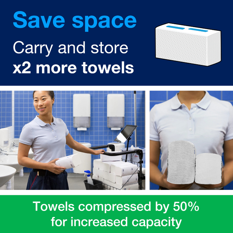 Tork Advanced PeakServe® Continuous Hand Towel, White, 1 Ply, 410 Sheets/Pack