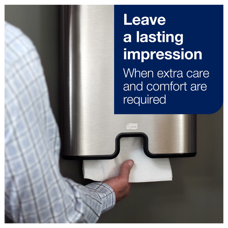 Tork® Advanced Multifold Hand Towel, 3-Panel, 1-Ply, 250 Towels/Pack, 16 Packs/Case