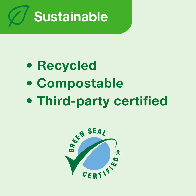 Ecosoft® Controlled Roll Towels 7-1/2'' x 800' Natural White