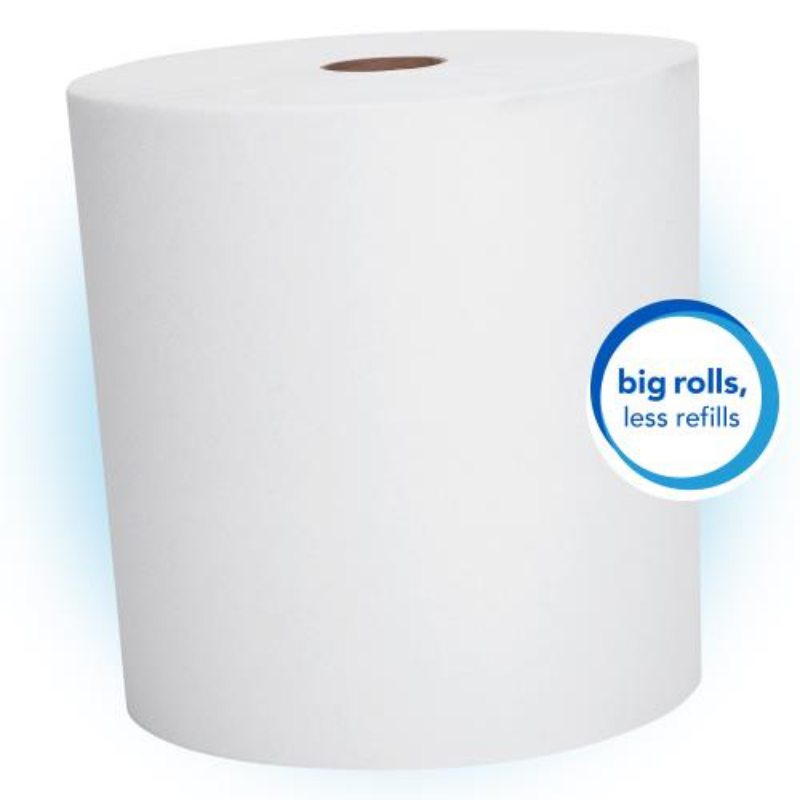 Scott® Essential High Capacity Proprietary System Hard Roll Towels, White, 905'/Roll, 6 Rolls/Case