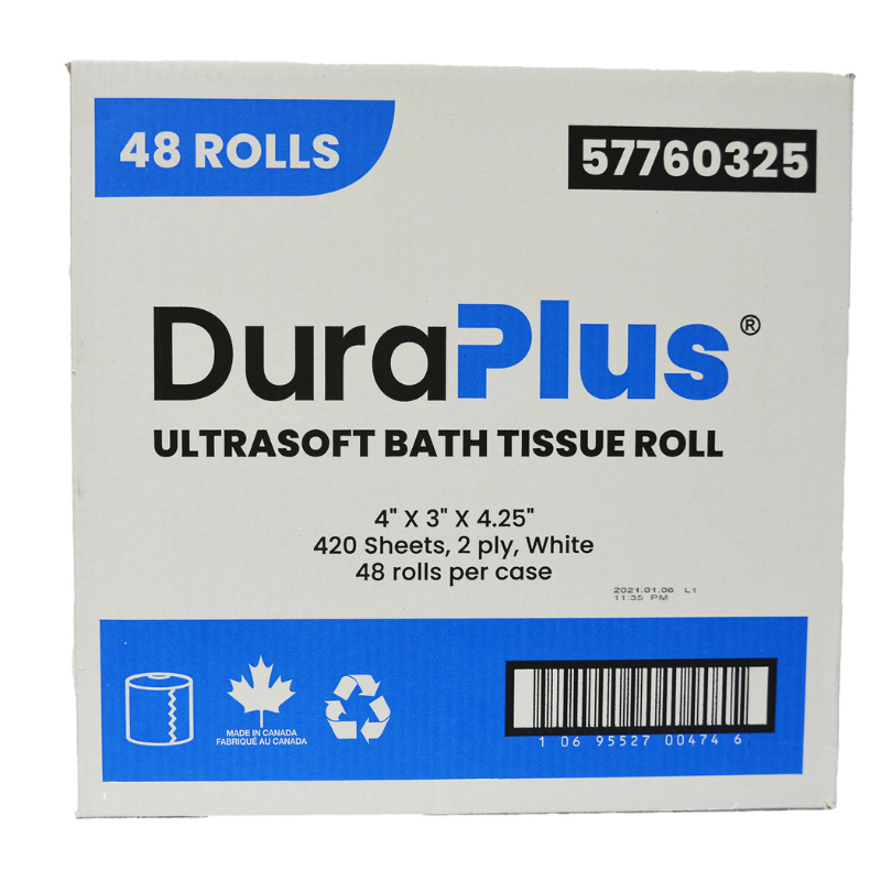 Toilet Tissue; Luxury 2 Ply 48 Rolls/420 sheets