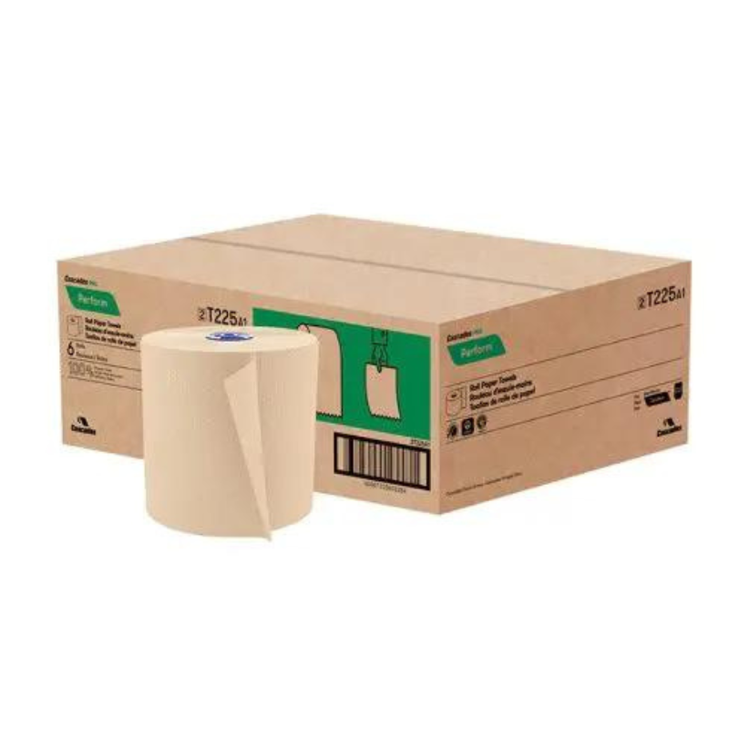 Cascades PRO Perform® Roll Towel for Tandem® Dispenser, 1 Ply, Natural Colour, 6 Rolls/Case