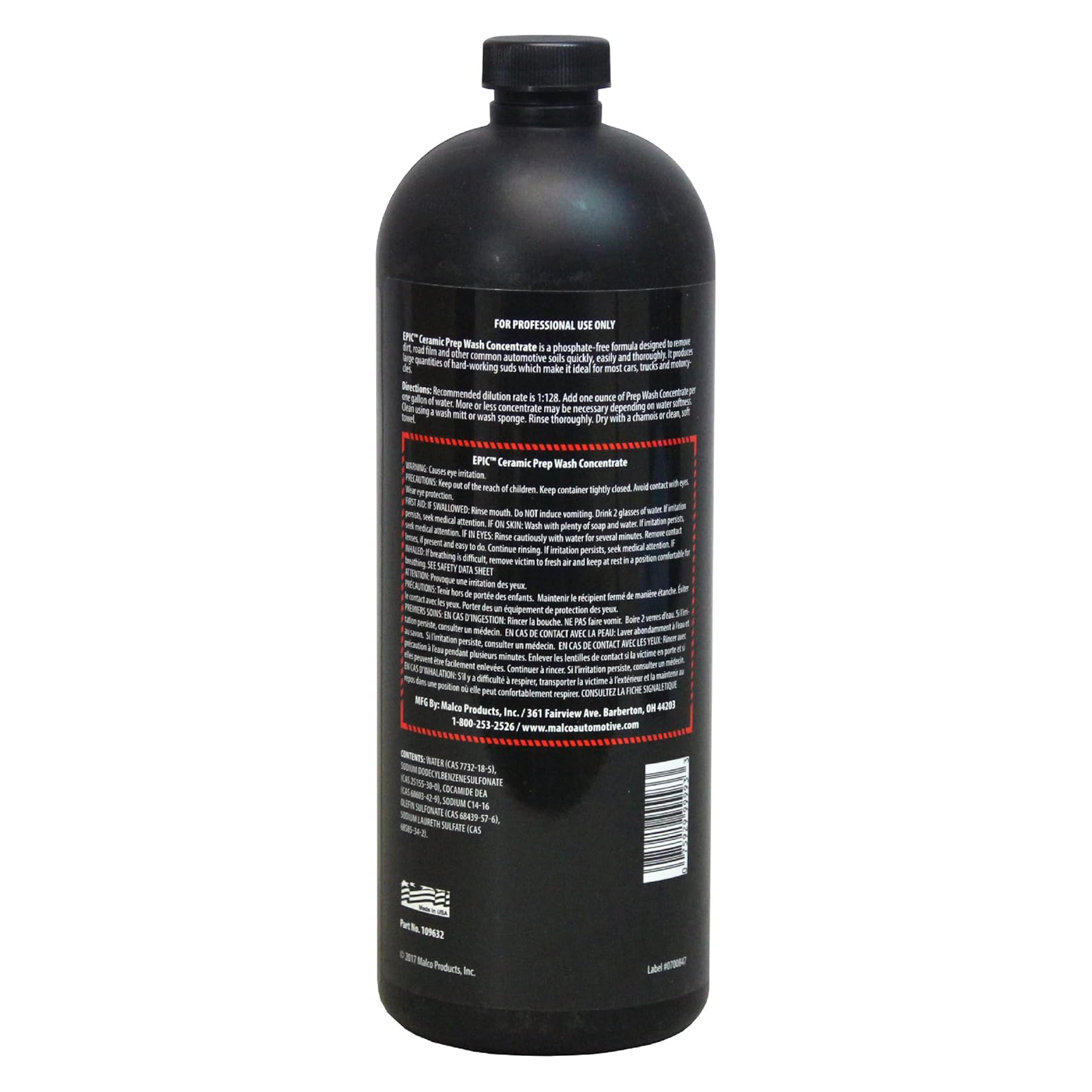 Epic Ceramic Prep Wash Concentrate